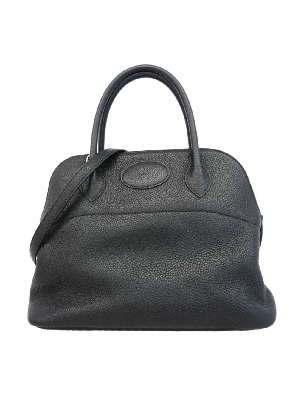 Hermes Handbag Bolide 31 Taurillon Clemence Black Silver 2-Way Bag